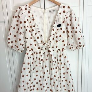 NWT Abercrombie & Fitch Polkadot Babydoll Dress